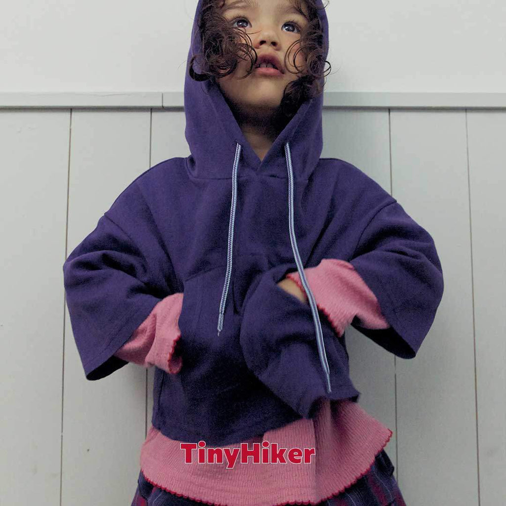 Tiny Hiker Din Din Layered Hoodie