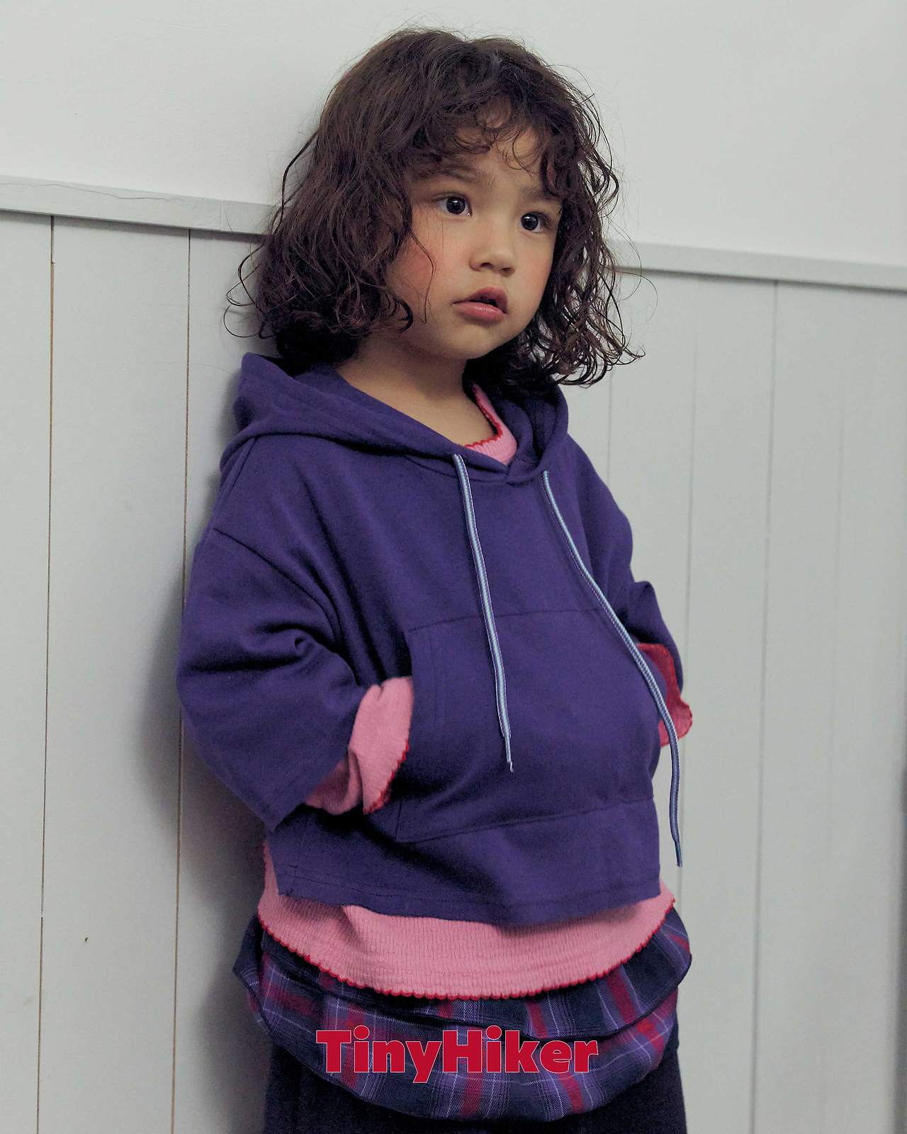 Tiny Hiker Din Din Layered Hoodie