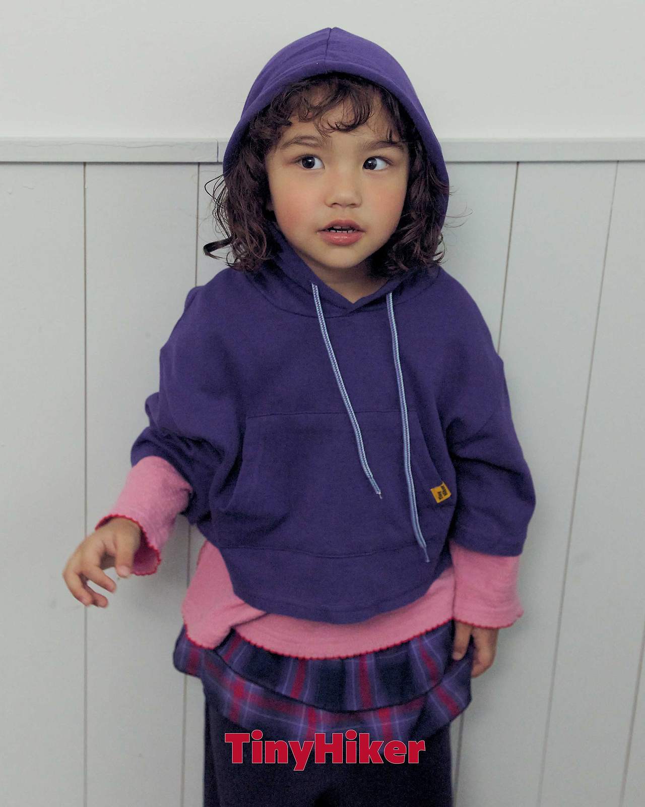 Tiny Hiker Din Din Layered Hoodie