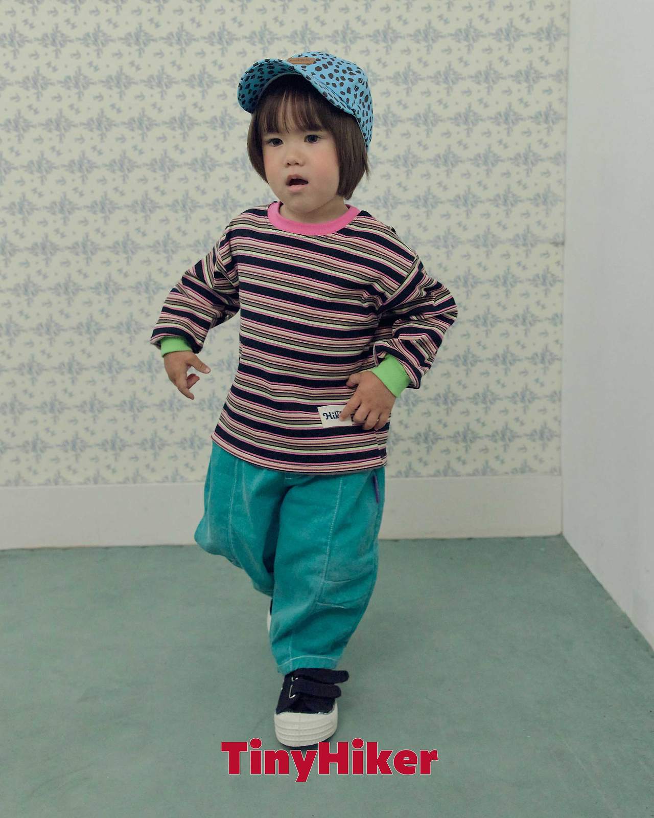 Tiny Hiker Candy Stripe Tee