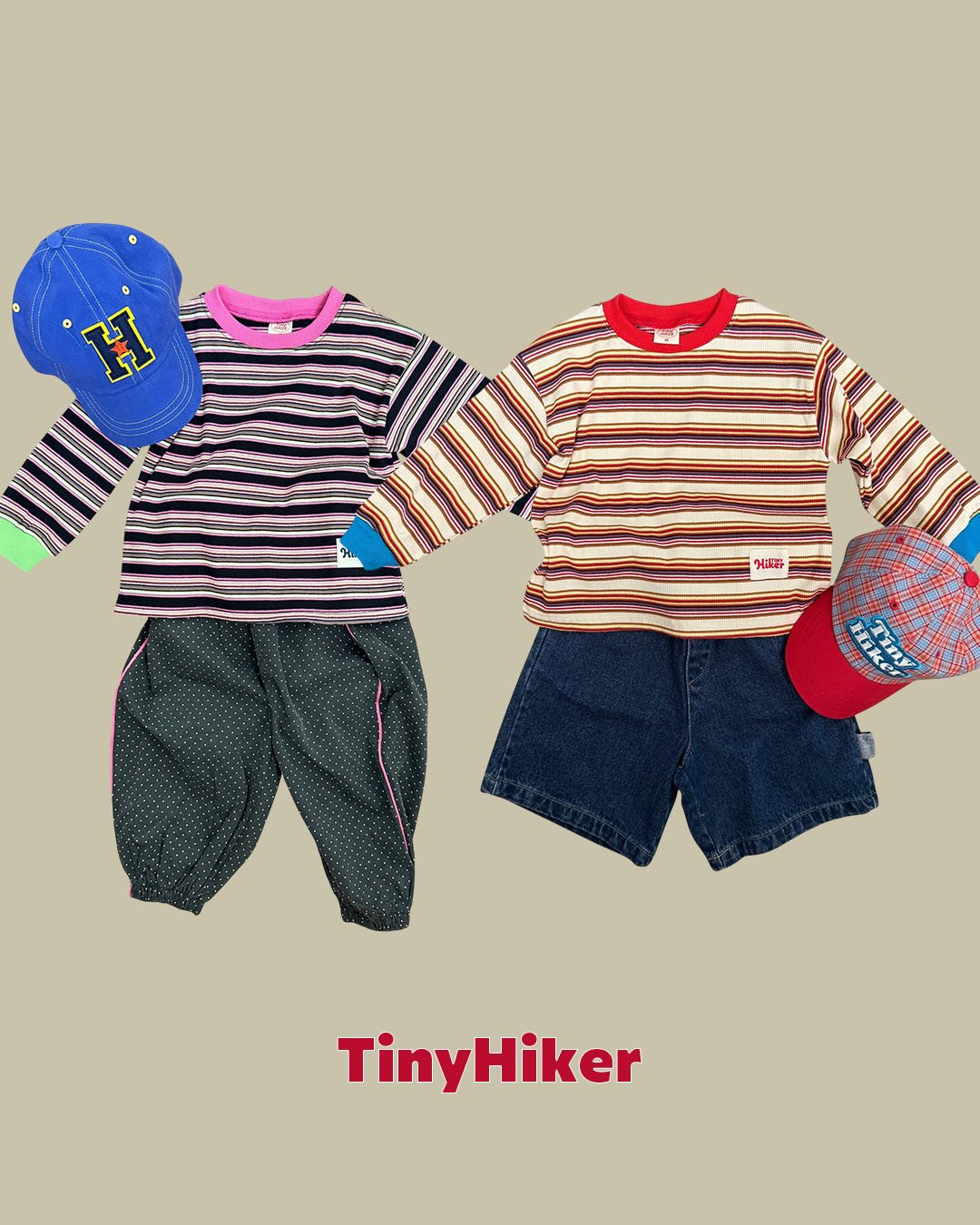Tiny Hiker Candy Stripe Tee