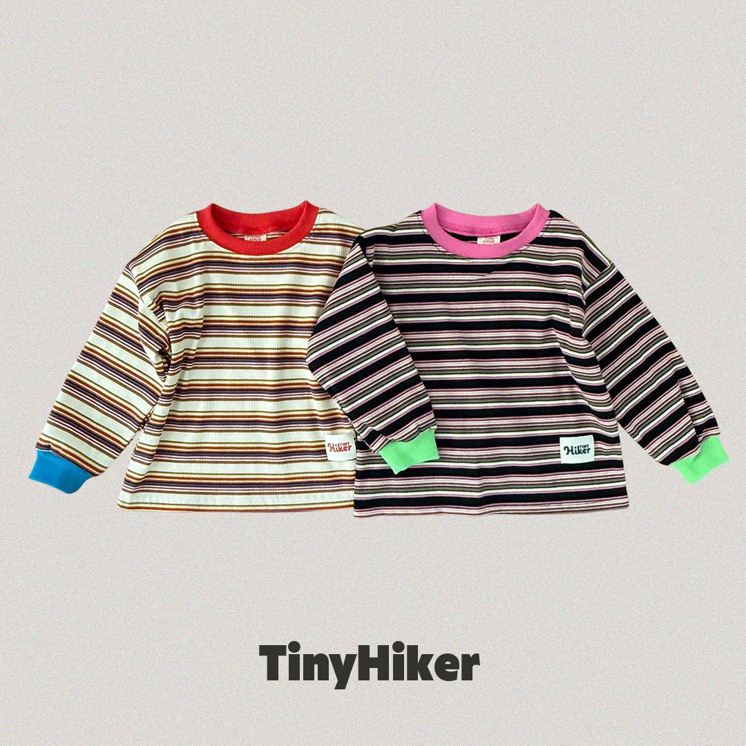 Tiny Hiker Candy Stripe Tee