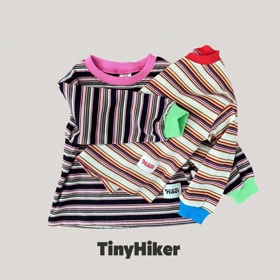 Tiny Hiker Candy Stripe Tee