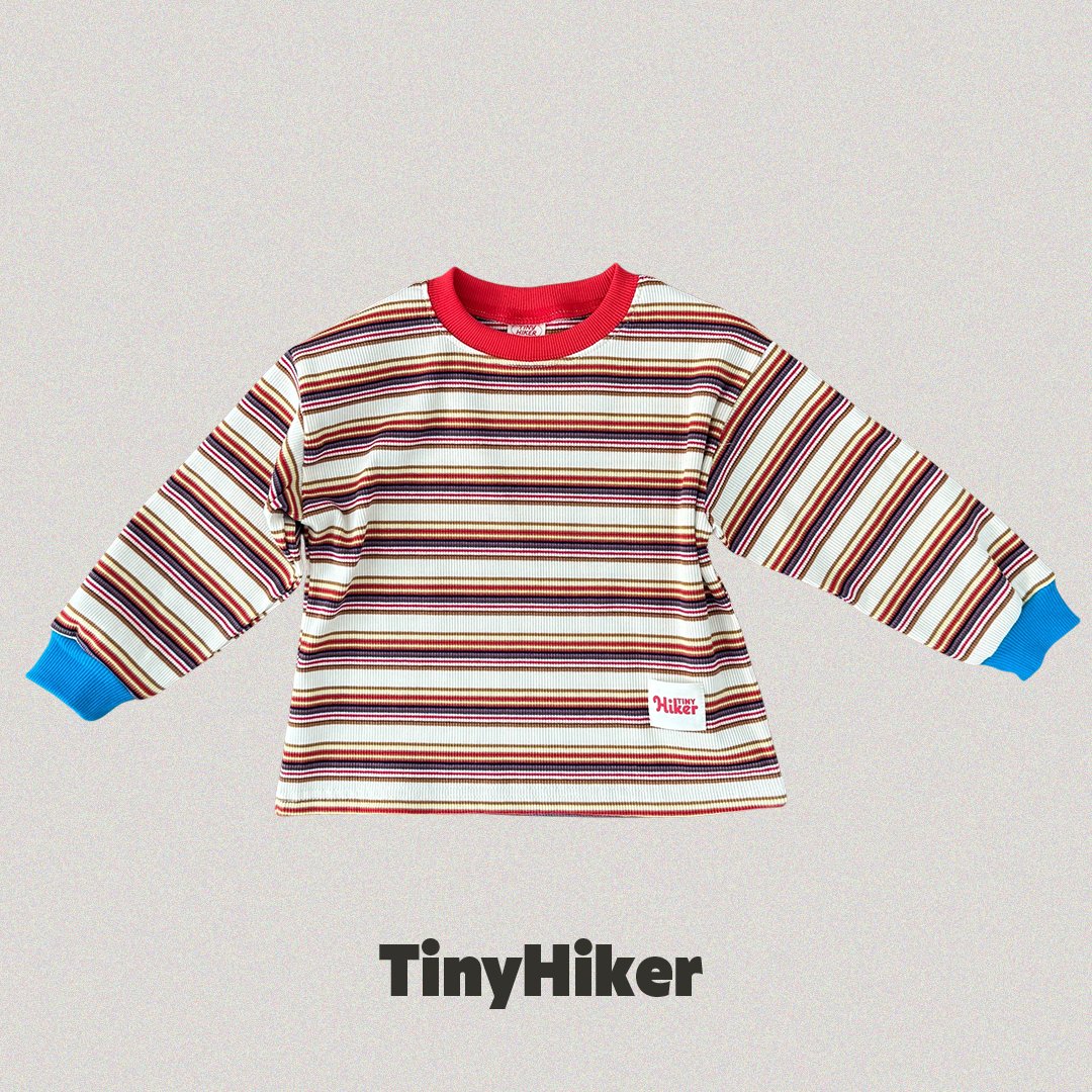 Tiny Hiker Candy Stripe Tee