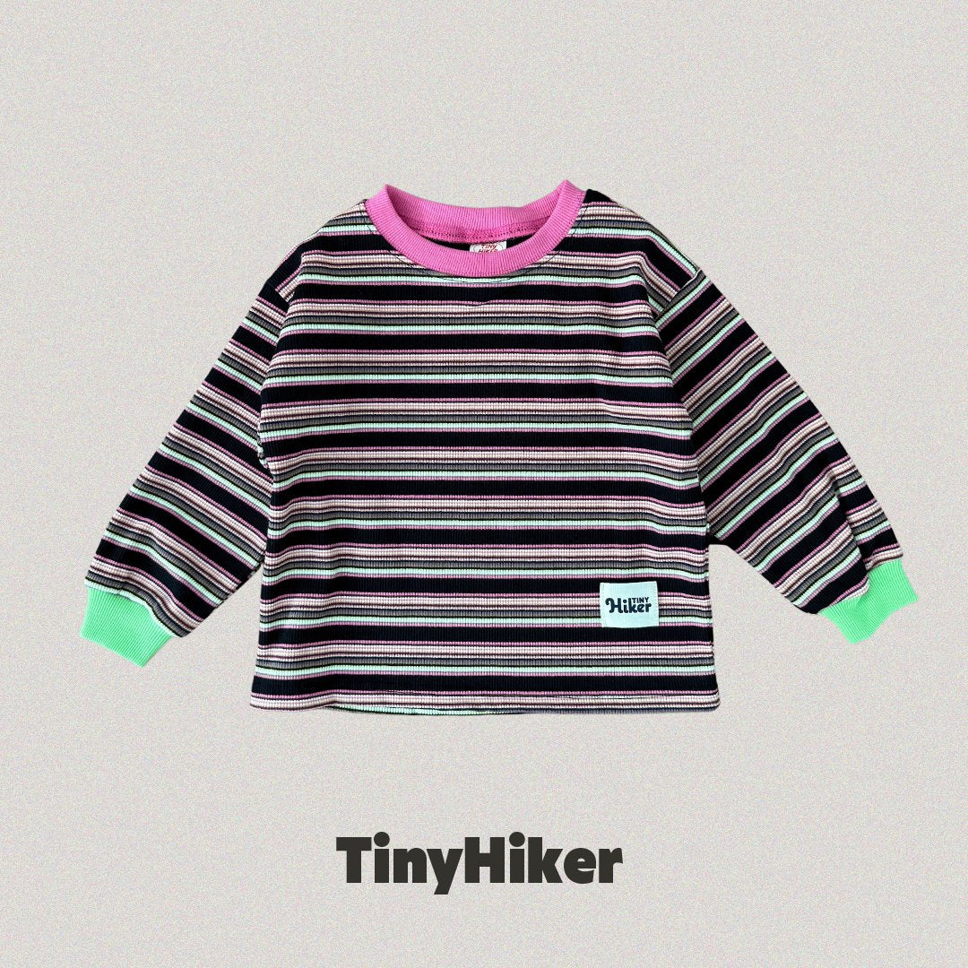 Tiny Hiker Candy Stripe Tee