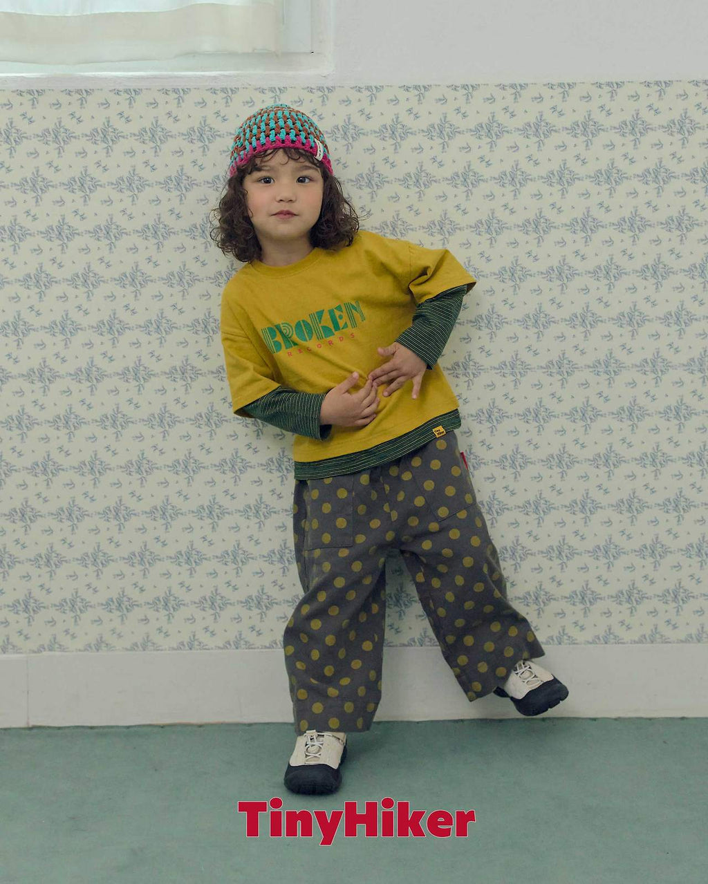 Tiny Hiker Record Layered Slim Tee