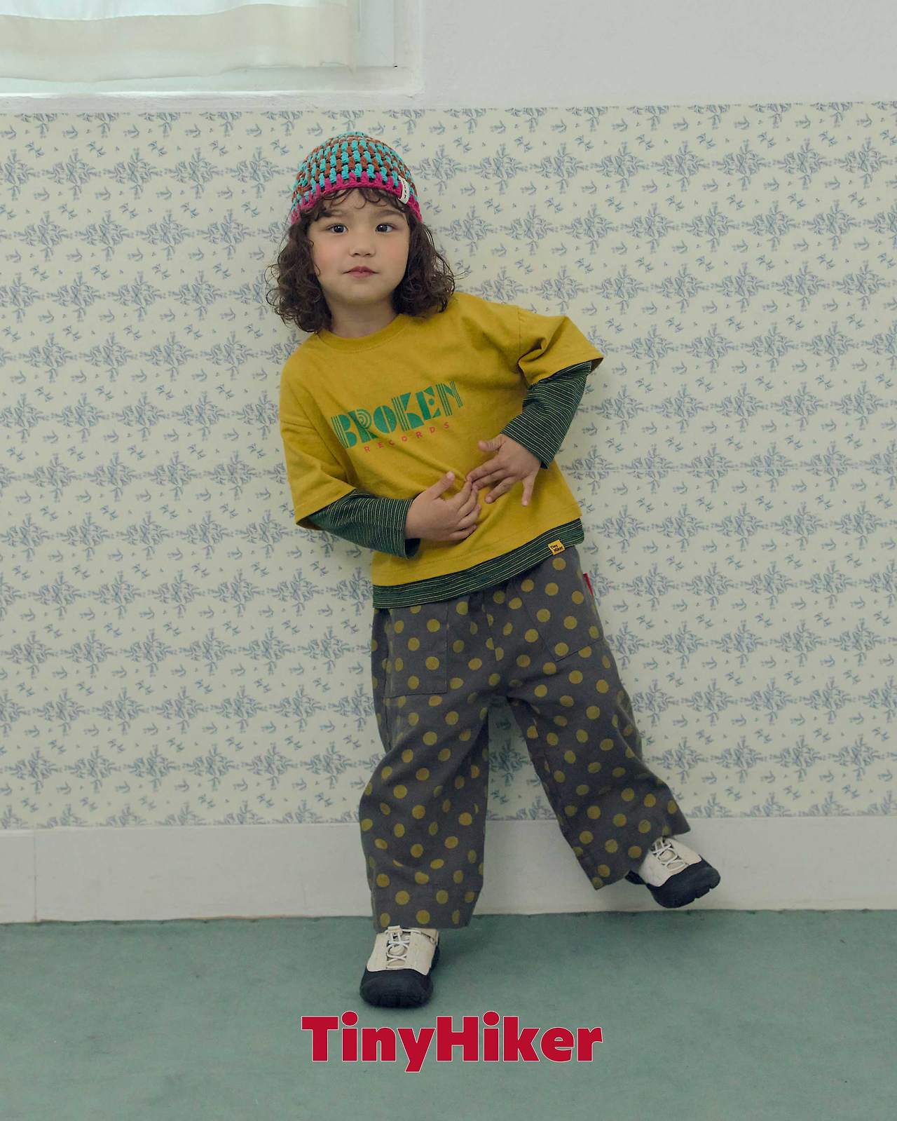 Tiny Hiker Record Layered Slim Tee