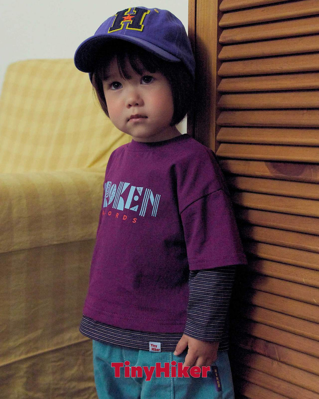 Tiny Hiker Record Layered Slim Tee