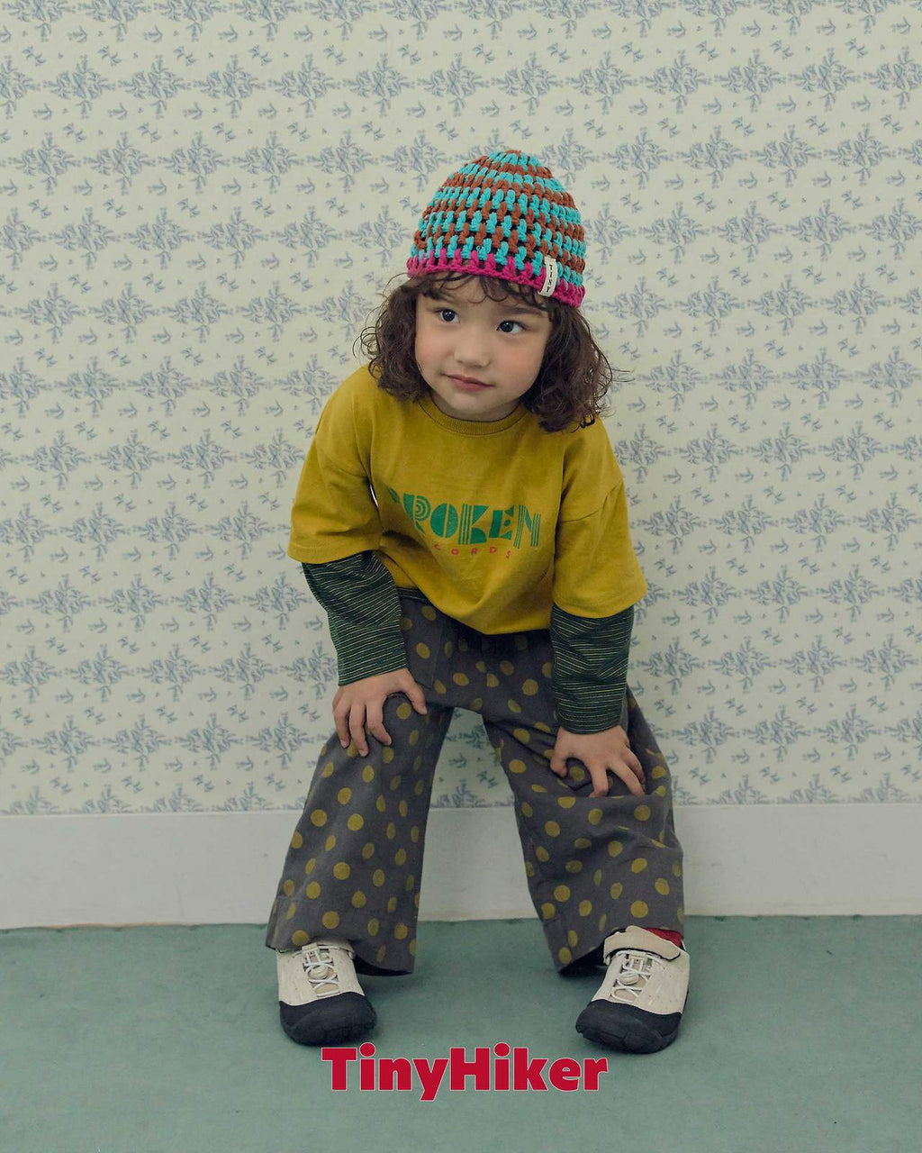 Tiny Hiker Record Layered Slim Tee