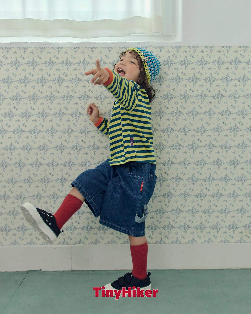 Tiny Hiker Freckle Stripe Tee