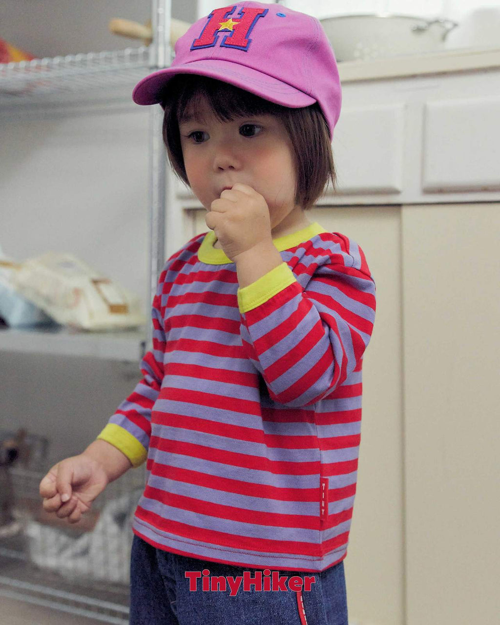 Tiny Hiker Freckle Stripe Tee