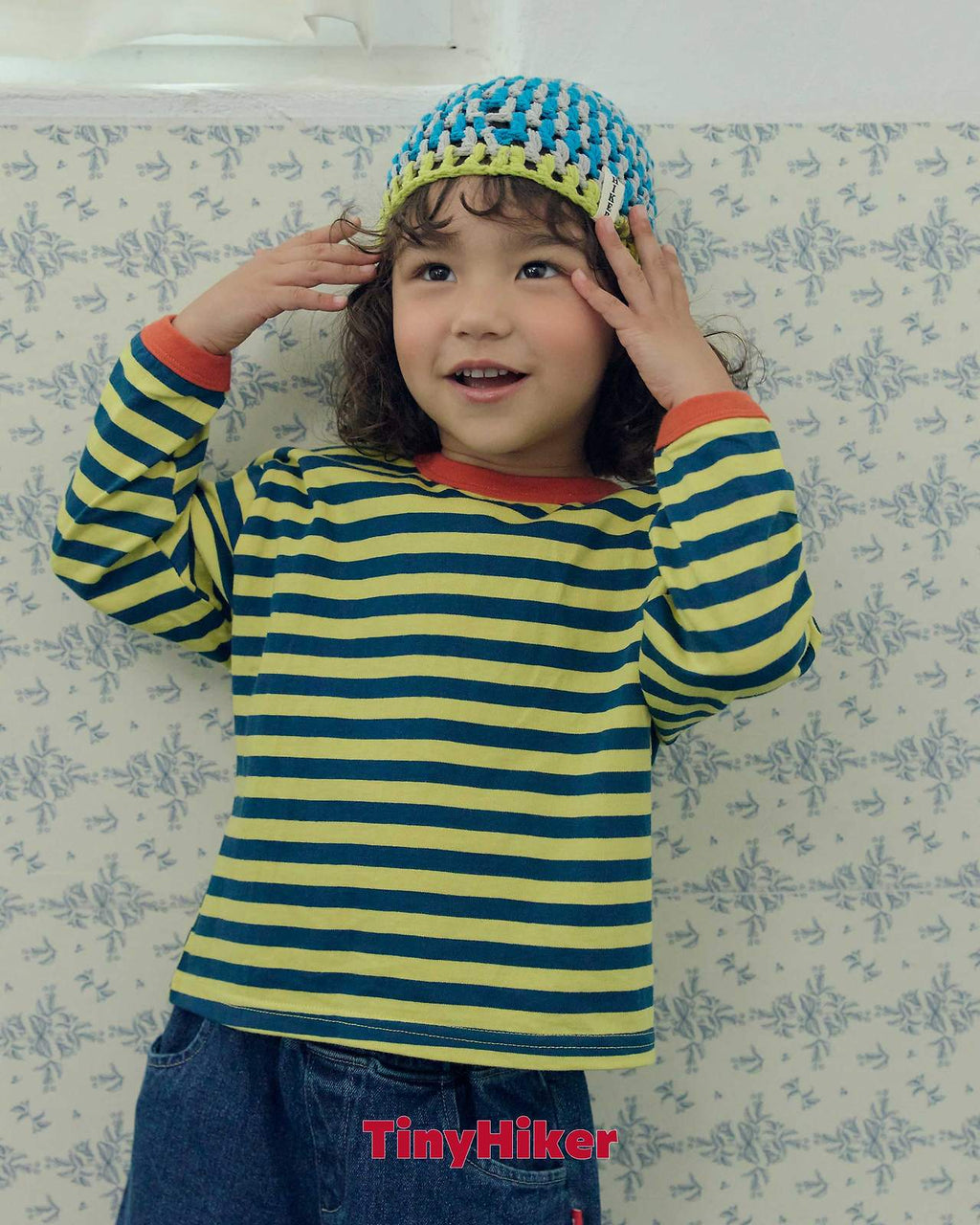 Tiny Hiker Freckle Stripe Tee