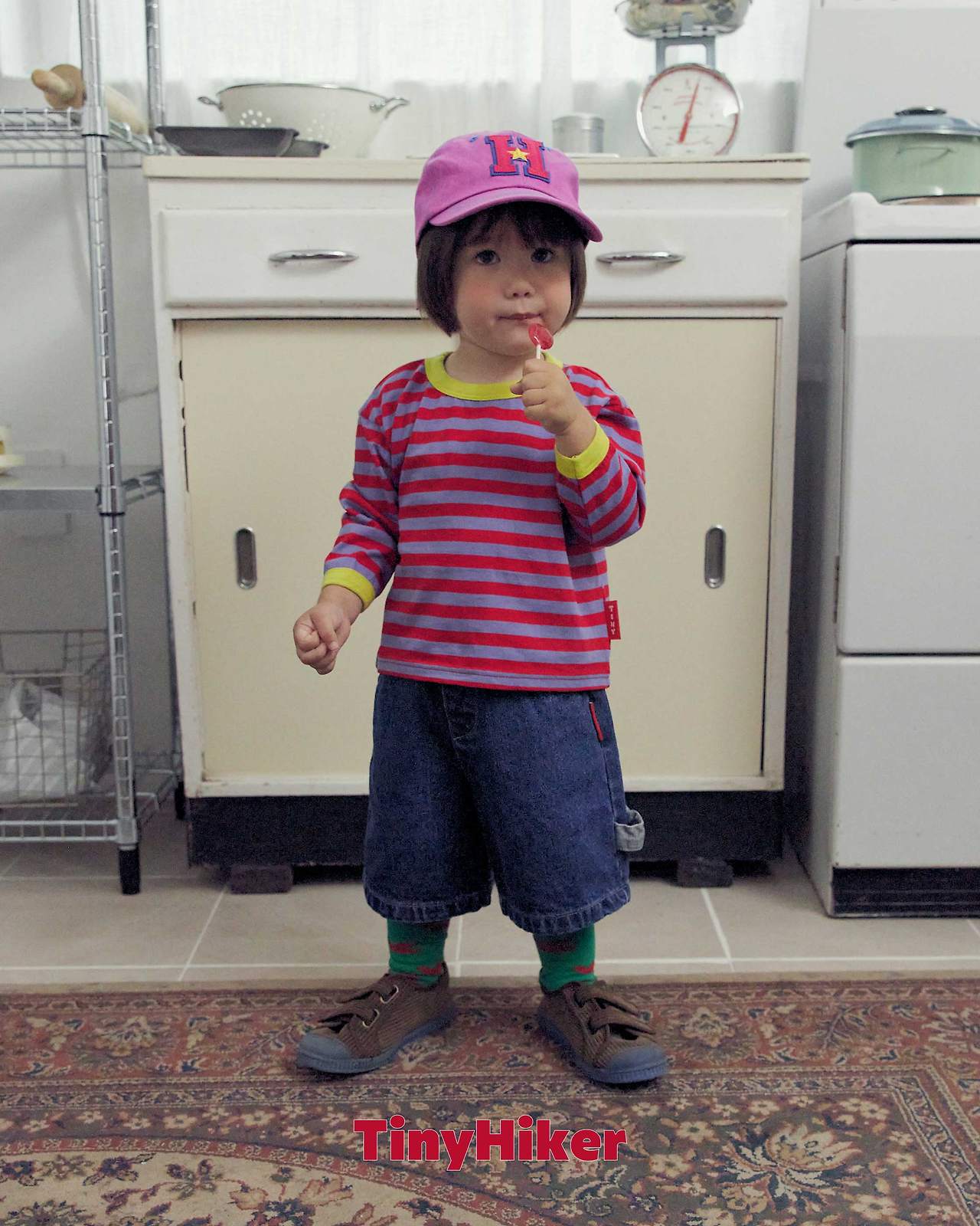 Tiny Hiker Freckle Stripe Tee