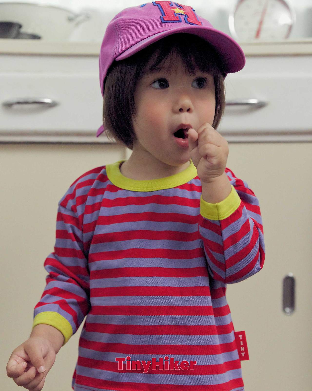 Tiny Hiker Freckle Stripe Tee