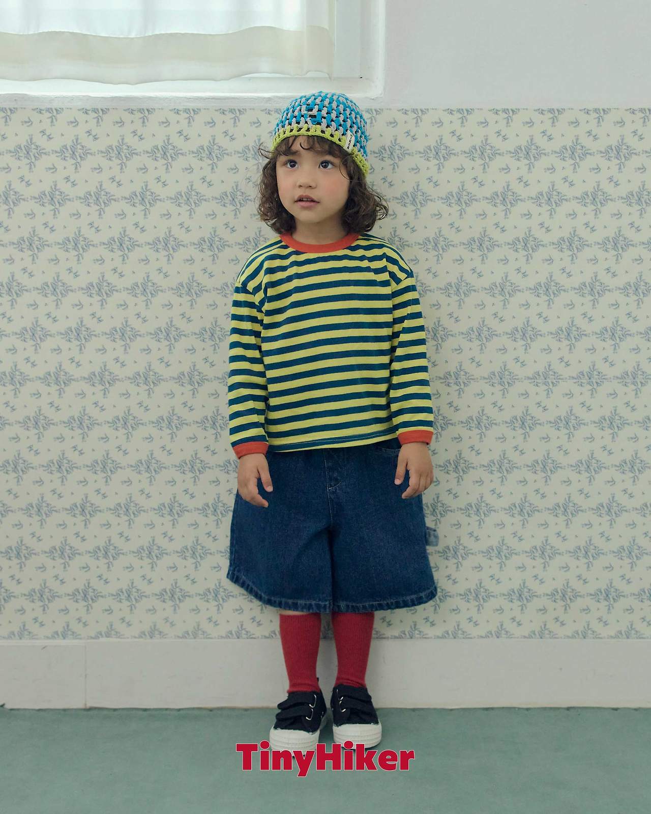 Tiny Hiker Freckle Stripe Tee