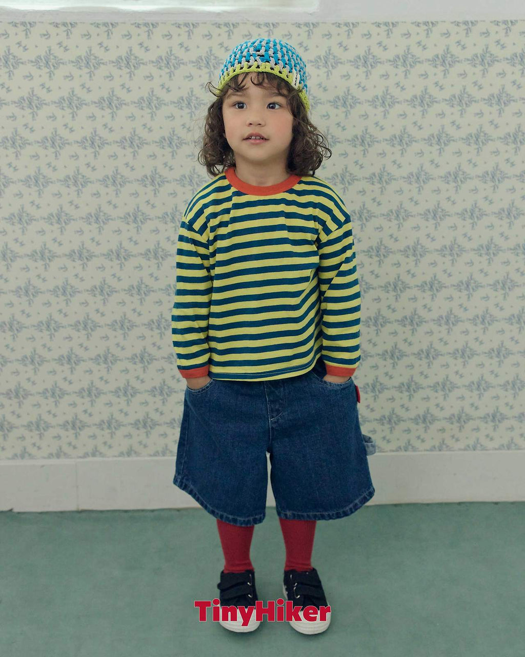 Tiny Hiker Freckle Stripe Tee