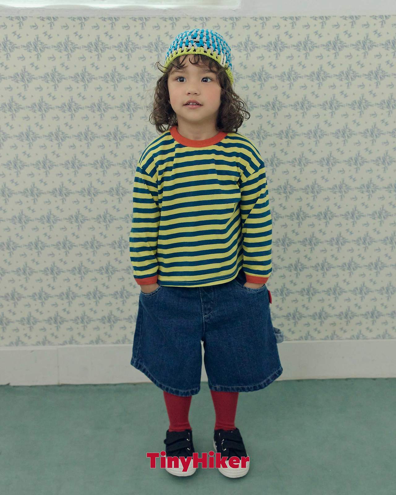 Tiny Hiker Freckle Stripe Tee