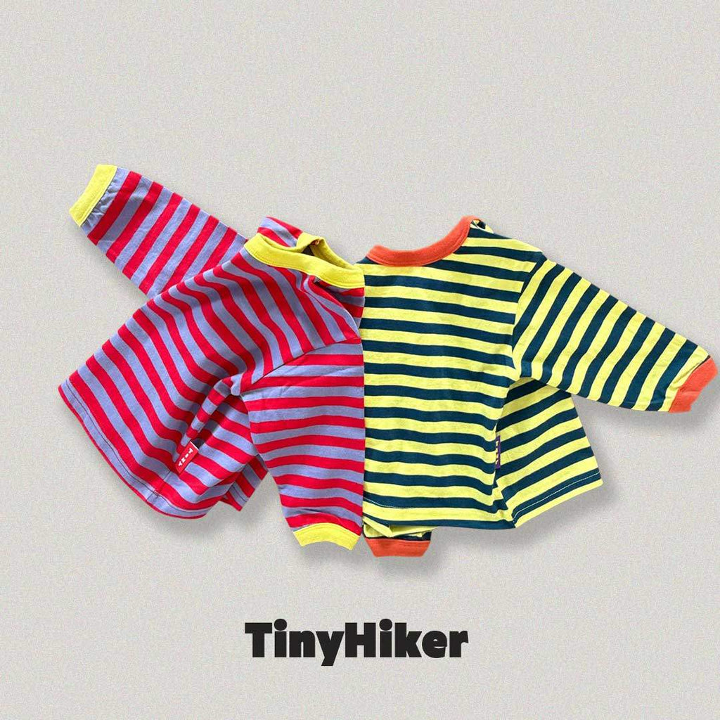 Tiny Hiker Freckle Stripe Tee