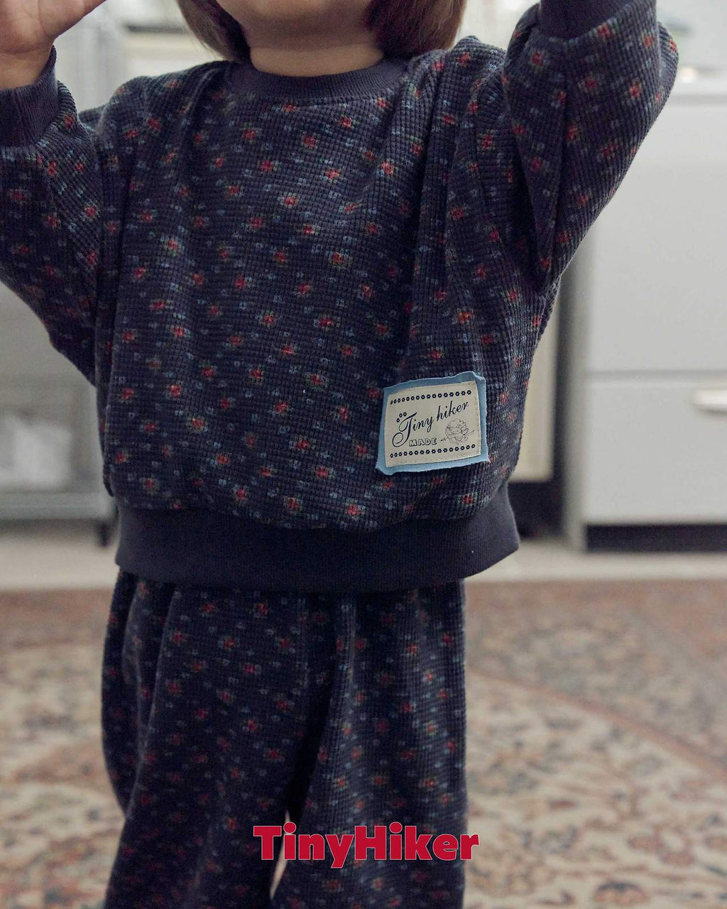 Tiny Hiker Madeleine Waffle Sweatshirt