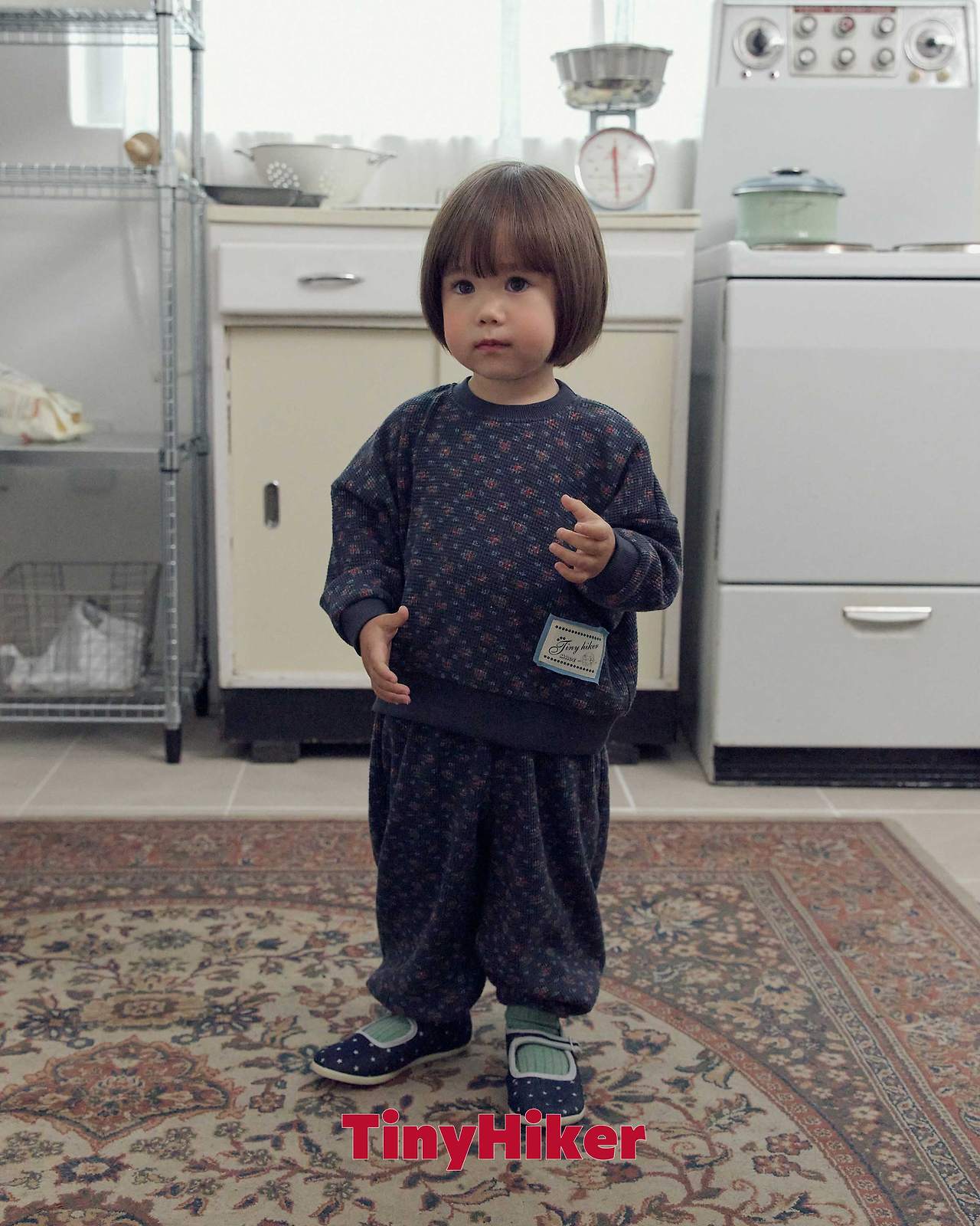 Tiny Hiker Madeleine Waffle Sweatshirt