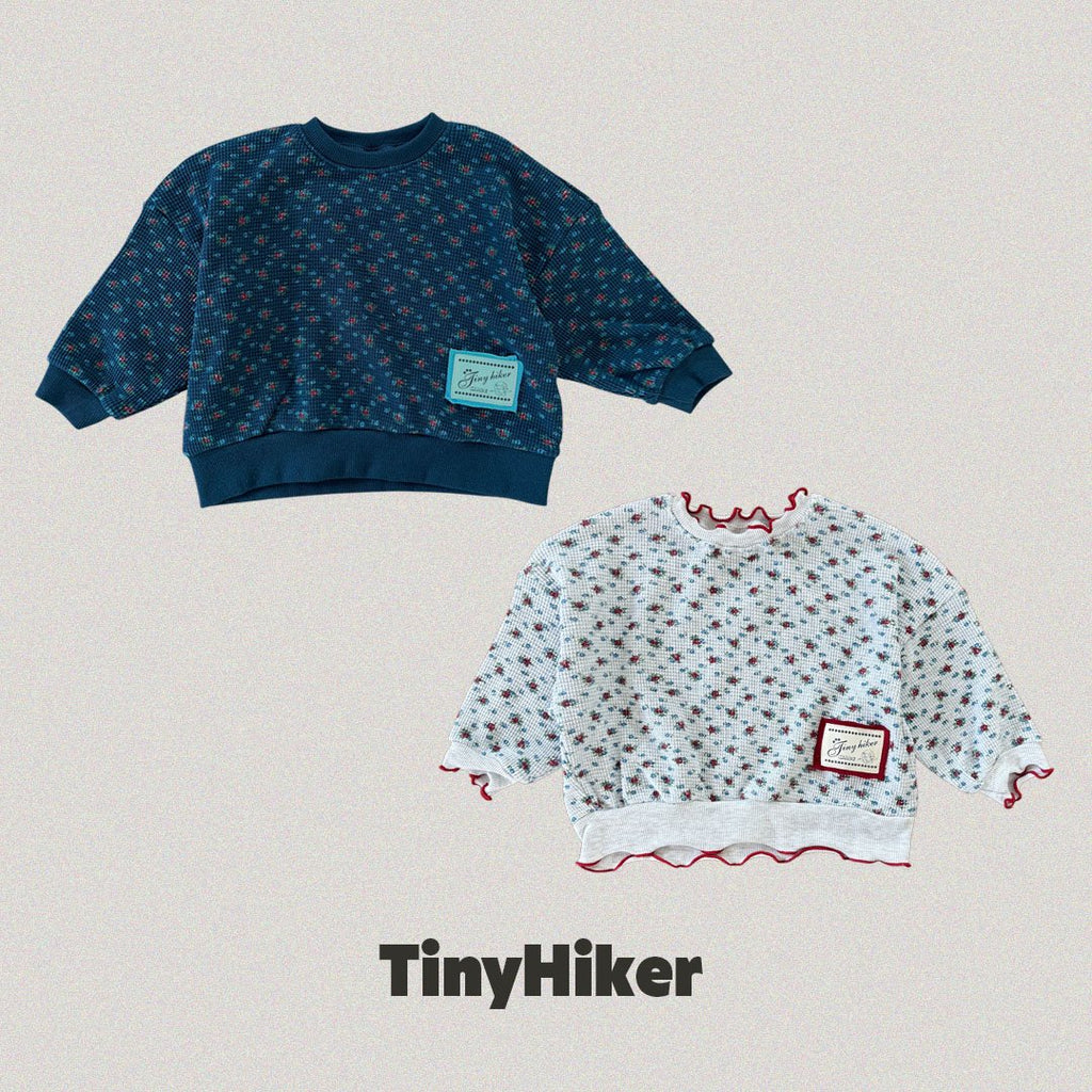 Tiny Hiker Madeleine Waffle Sweatshirt