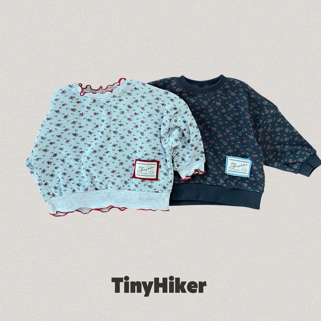 Tiny Hiker Madeleine Waffle Sweatshirt