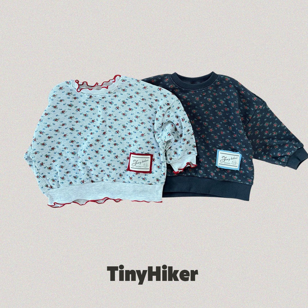 Tiny Hiker Madeleine Waffle Sweatshirt