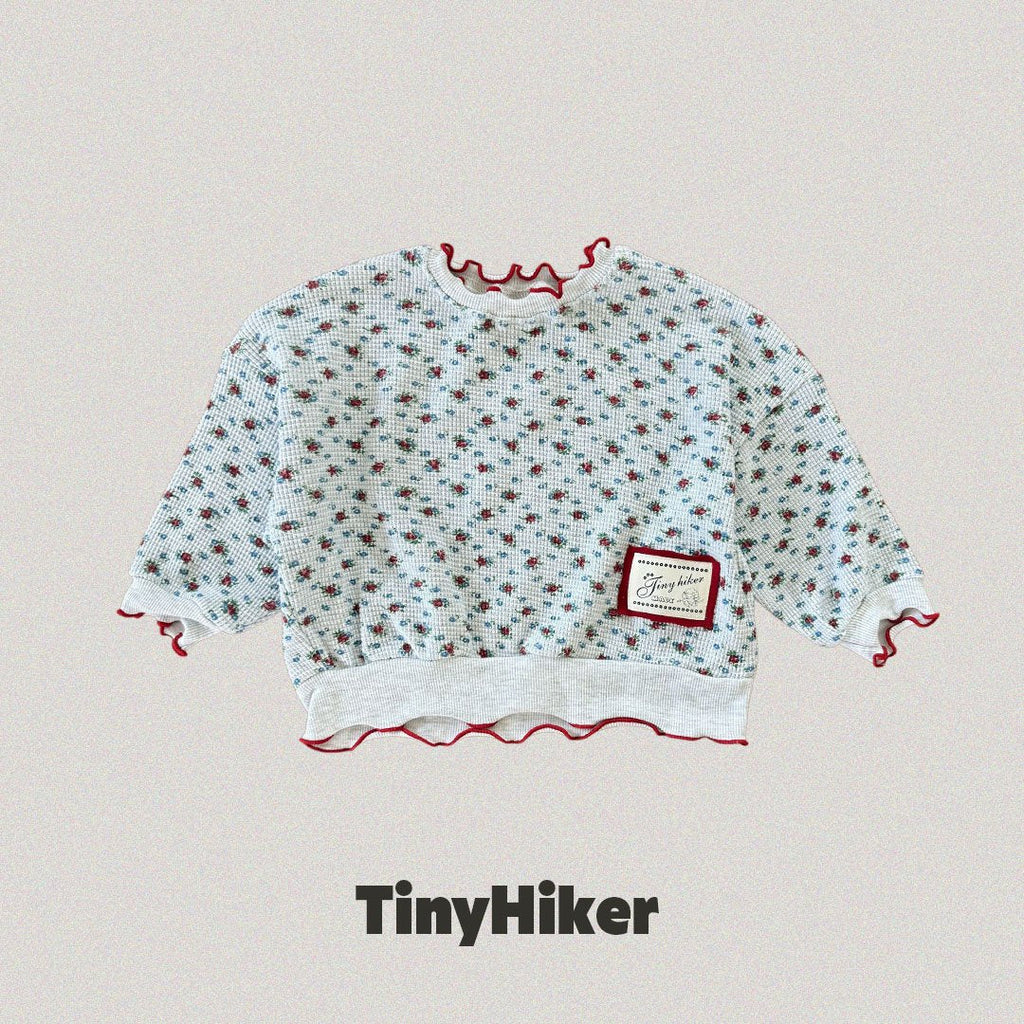Tiny Hiker Madeleine Waffle Sweatshirt