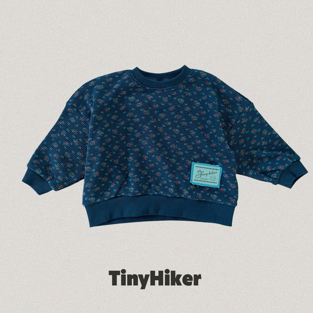 Tiny Hiker Madeleine Waffle Sweatshirt