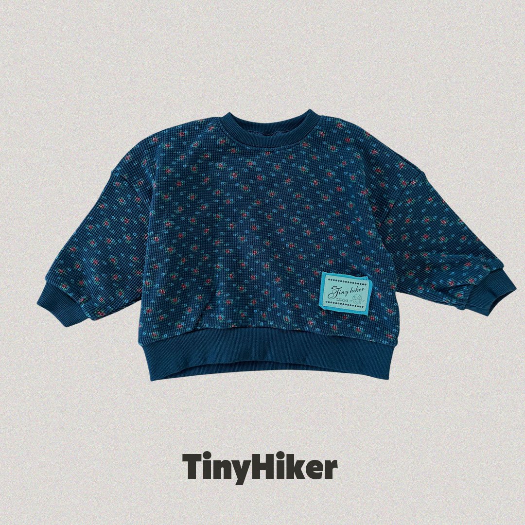 Tiny Hiker Madeleine Waffle Sweatshirt