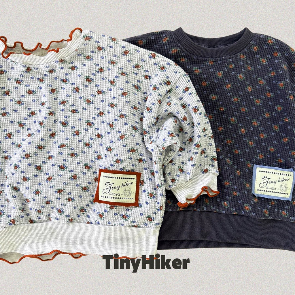 Tiny Hiker Madeleine Waffle Sweatshirt