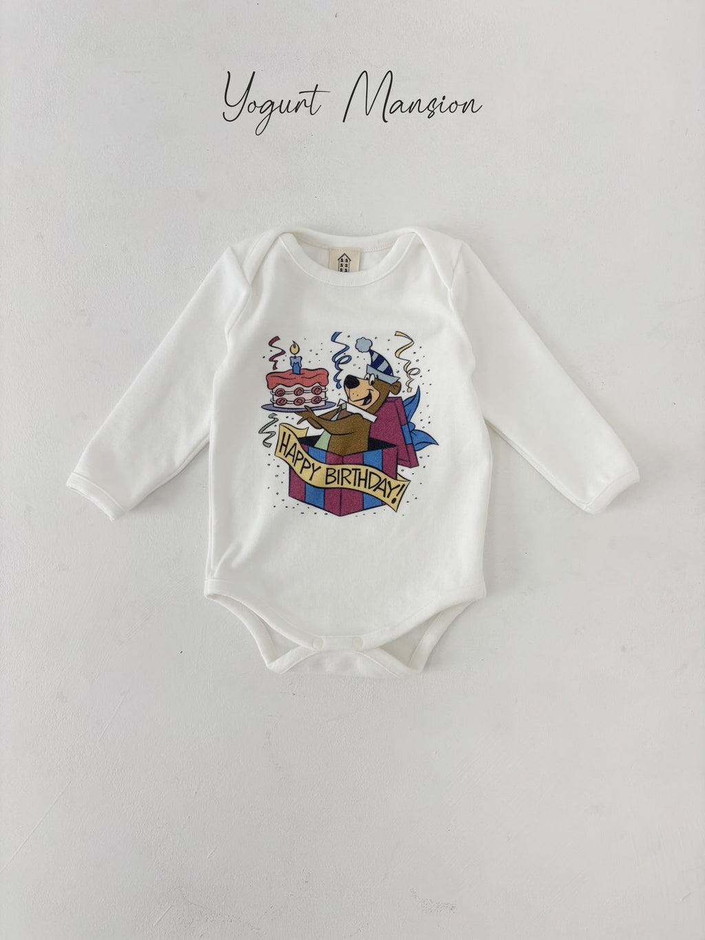 Yogurt Mansion Birthday Baby Suit