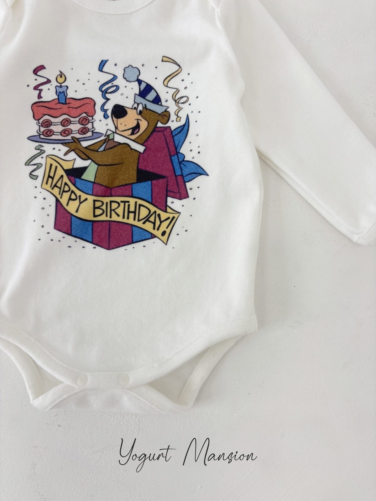 Yogurt Mansion Birthday Baby Suit