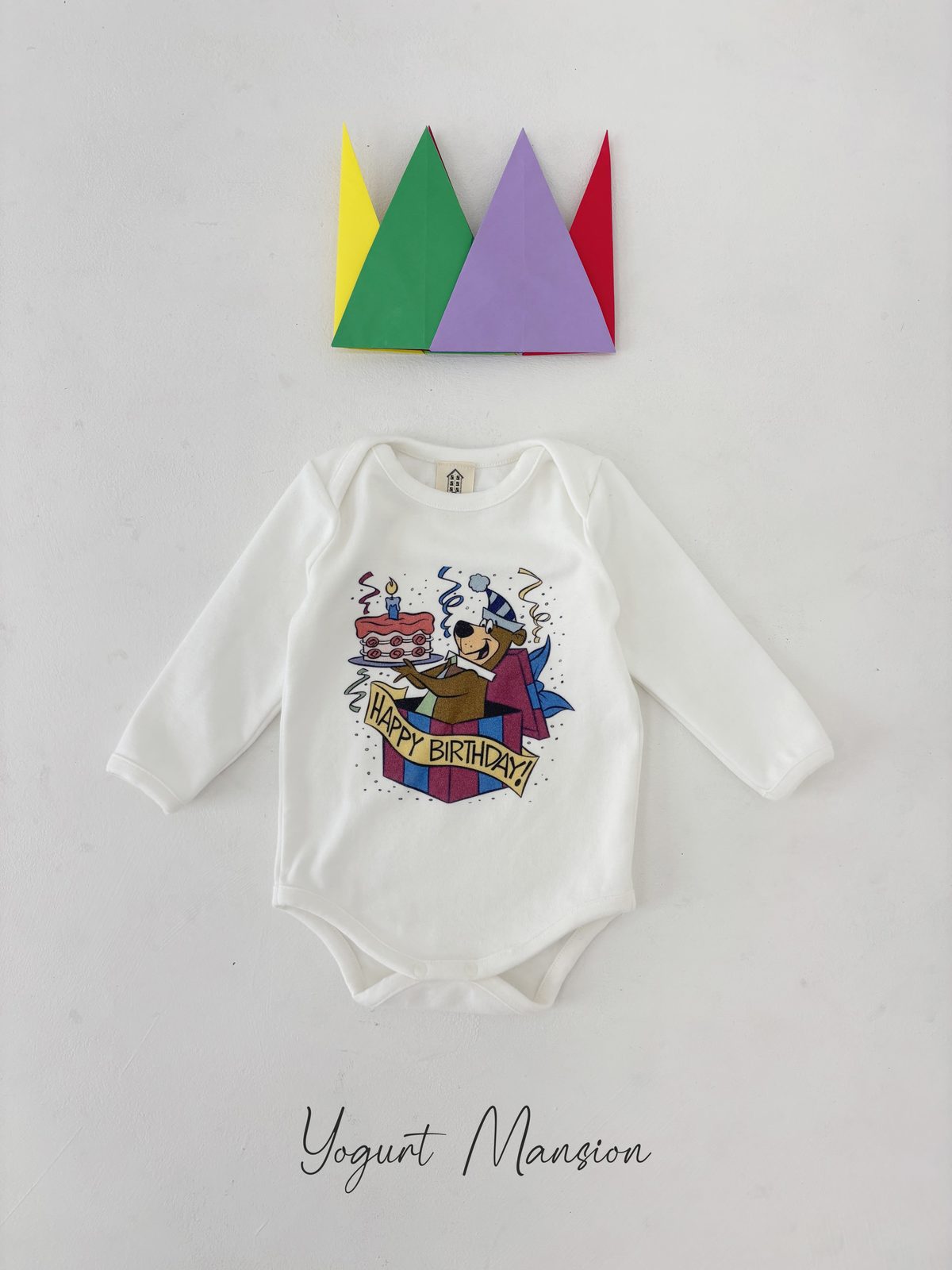 Yogurt Mansion Birthday Baby Suit
