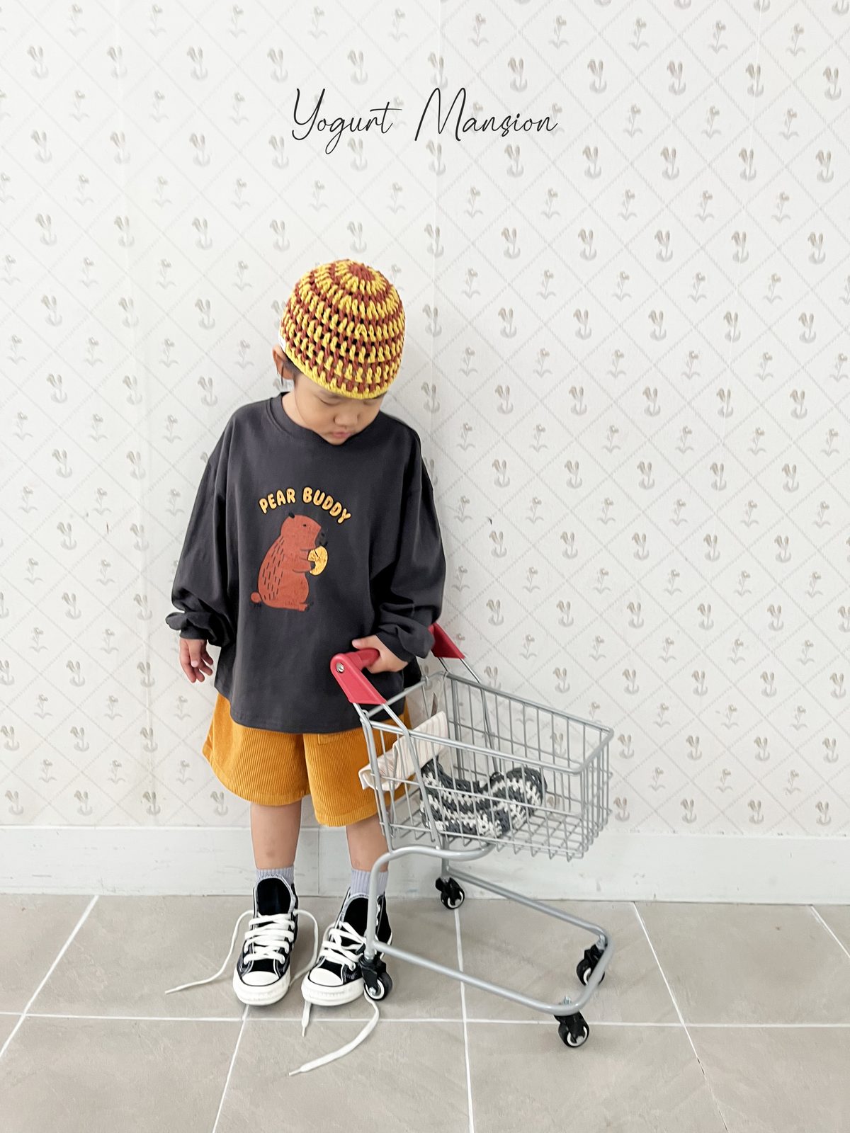 Yogurt Mansion World Cone Beanie