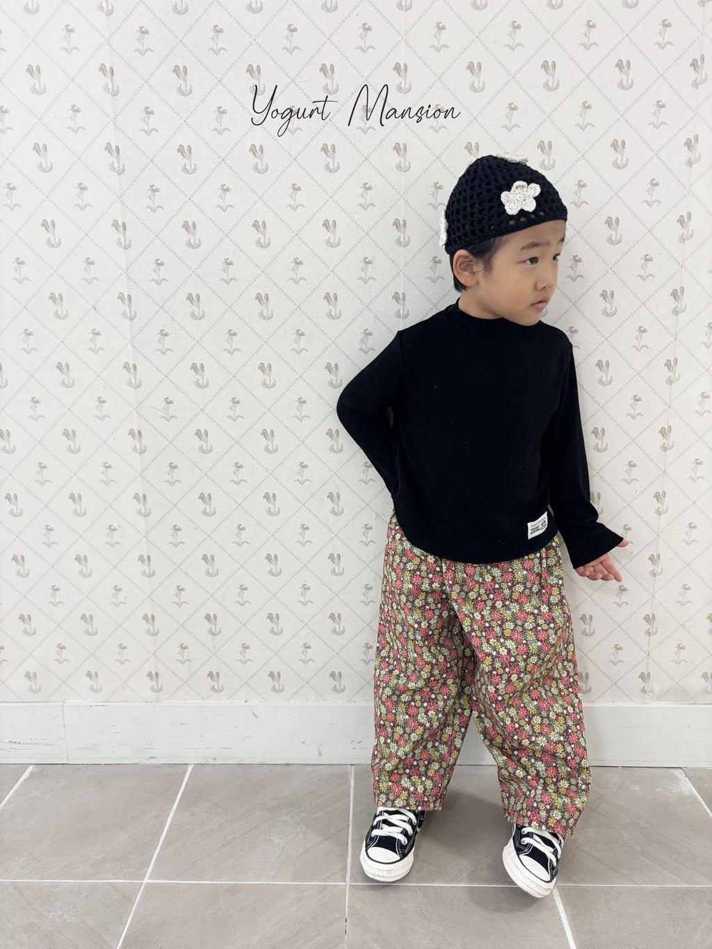 Yogurt Mansion Flower Beanie