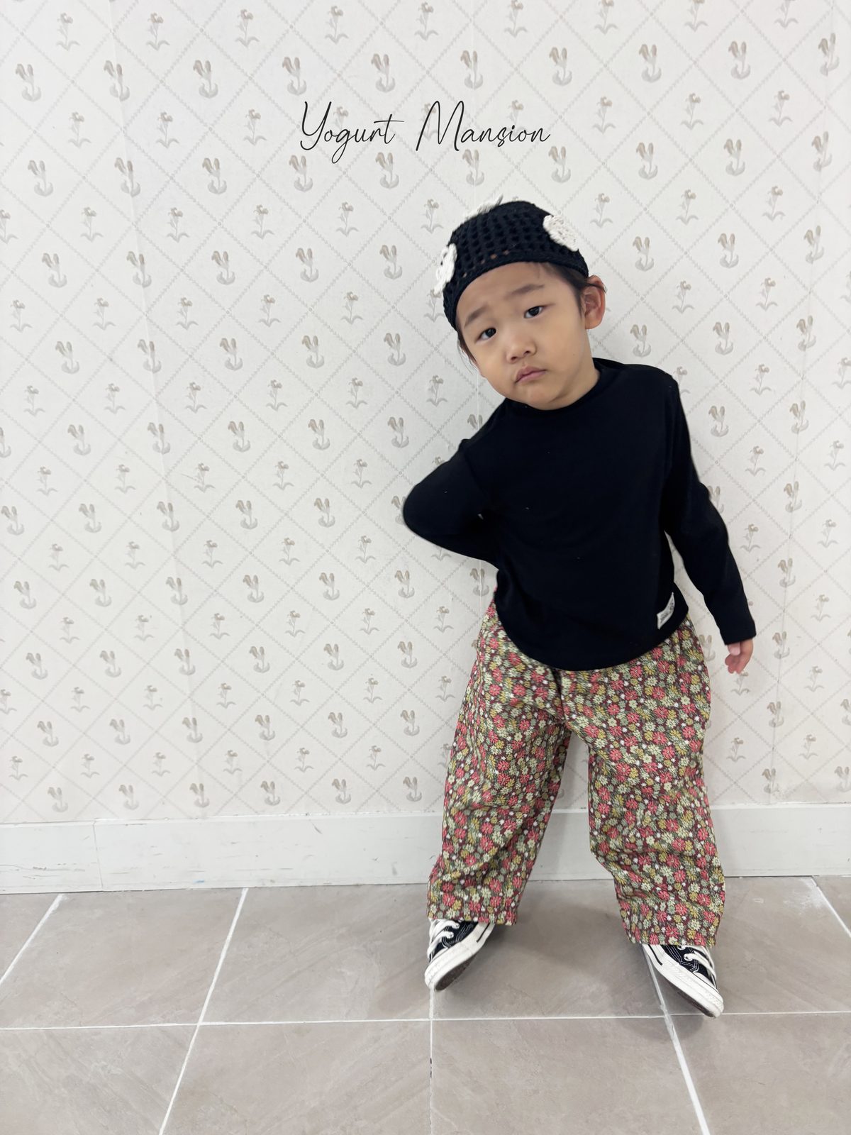 Yogurt Mansion Flower Beanie