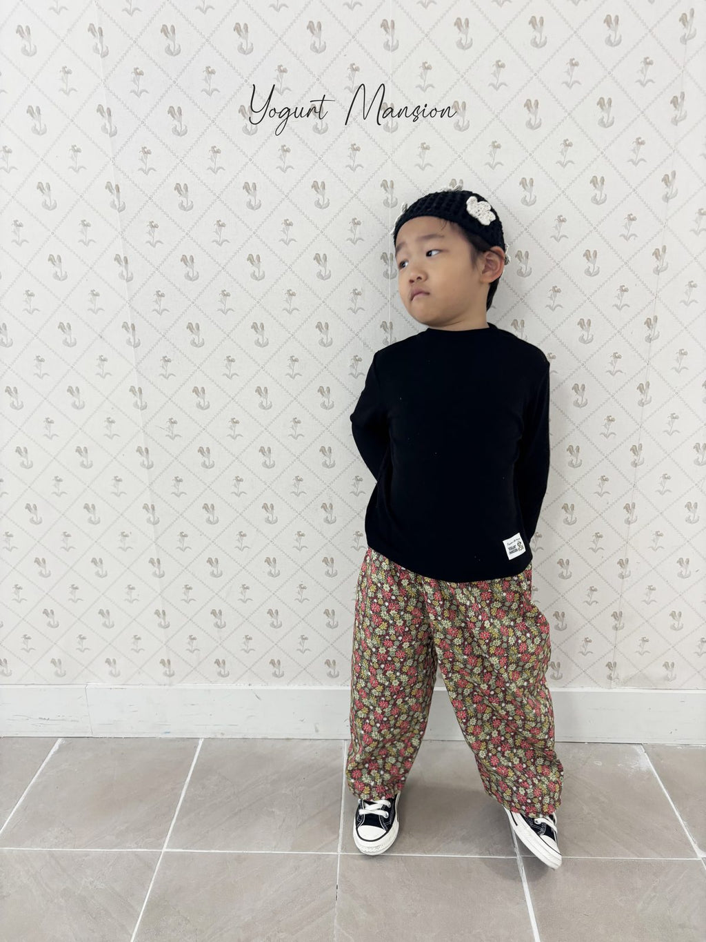 Yogurt Mansion Flower Beanie