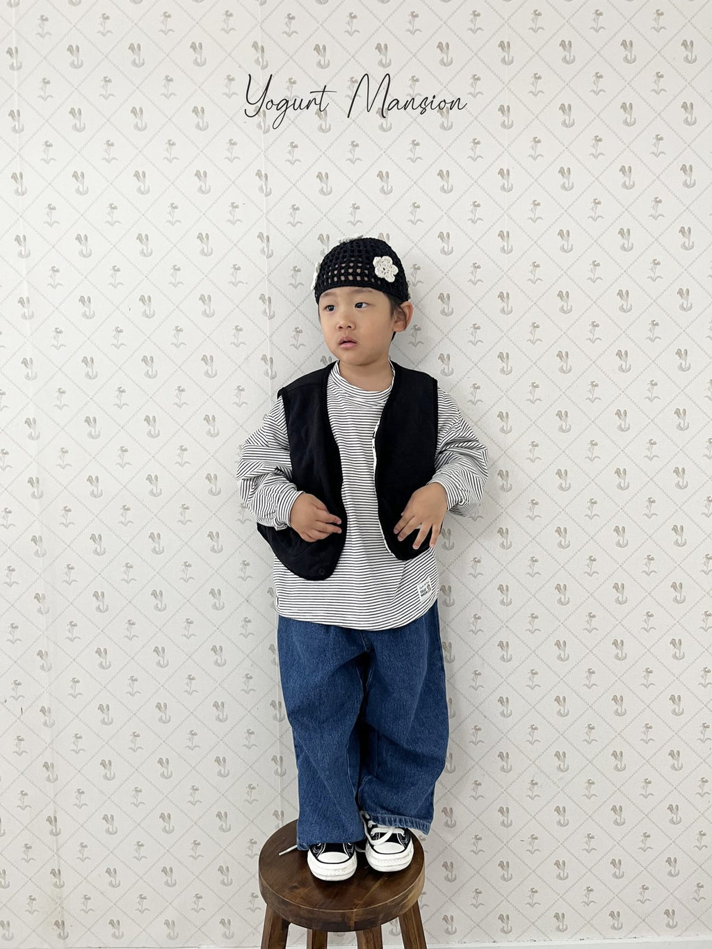 Yogurt Mansion Flower Beanie