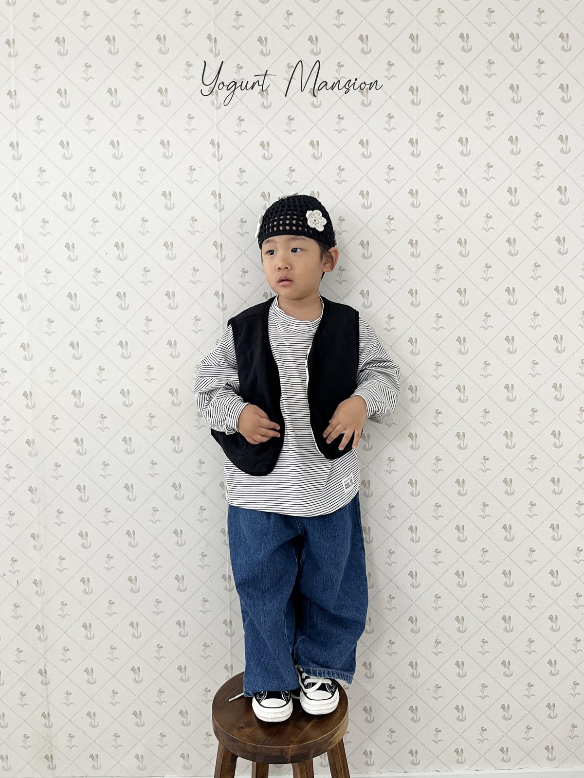 Yogurt Mansion Flower Beanie